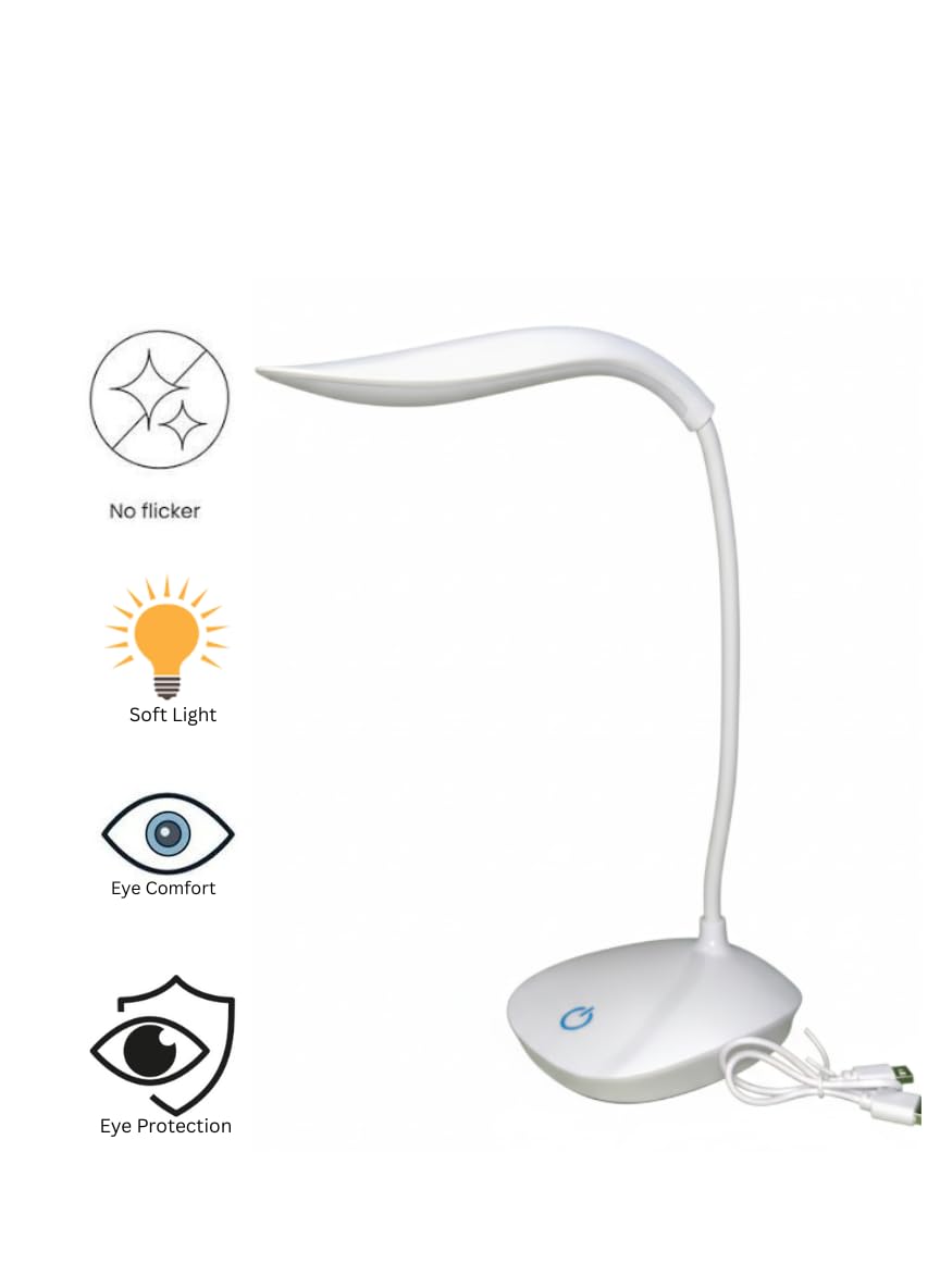 advanced dimmable led desk lamp ๐ก๐ | 3 in 1 study light with pen holder & phone stand | flexible 360ยฐ swan neck table lamp for students, kids, bedroom, office (random color, pack of 1) advanced dimmable led desk lamp ๐ก๐ | 3 in 1 study light with pen holder & phone stand | flexible 360ยฐ swan neck table lamp for students, kids, bedroom, office (random color, pack of 1)