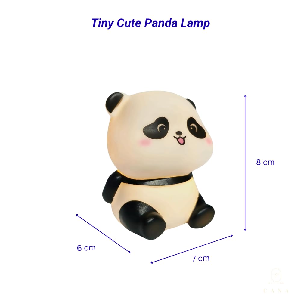 bloombec cute mini panda night light lamp | soft yellow led | adorable battery powered bedside lamp for kids, girls, boys & teens | perfect birthday, christmas & valentine gift bloombec cute mini panda night light lamp | soft yellow led | adorable battery powered bedside lamp for kids, girls, boys & teens | perfect birthday, christmas & valentine gift