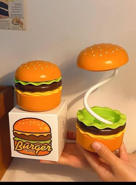 cosmetic hamburger led table lamp for kids ๐๐ก | rechargeable study light with built in sharpener | cute portable desk lamp & birthday return gift for students (hamburger design) cosmetic hamburger led table lamp for kids ๐๐ก | rechargeable study light with built in sharpener | cute portable desk lamp & birthday return gift for students (hamburger design)