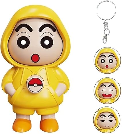 shinchan face changing keychain – cute cartoon key ring with three expressions | anime gift for kids & fans shinchan face changing keychain – cute cartoon key ring with three expressions | anime gift for kids & fans
