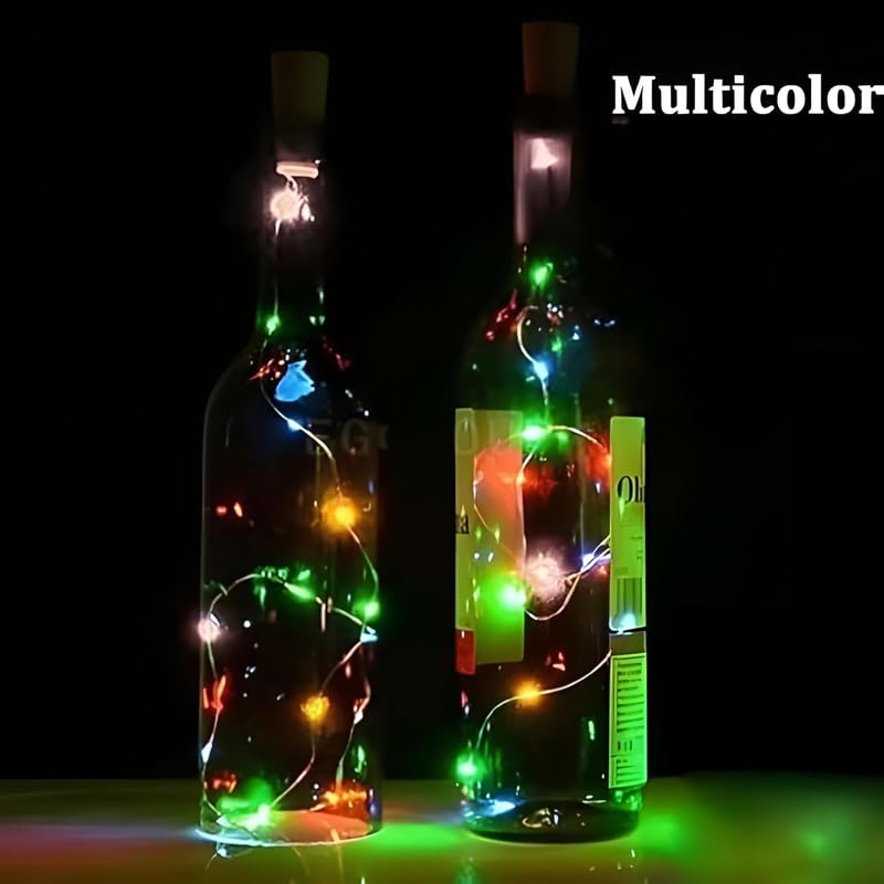 20 led 2 meter battery operated copper wire bottle cork lights | multicolor decorative string lights for home, festival, birthday & anniversary ๐๐ก๐ 20 led 2 meter battery operated copper wire bottle cork lights | multicolor decorative string lights for home, festival, birthday & anniversary ๐๐ก๐