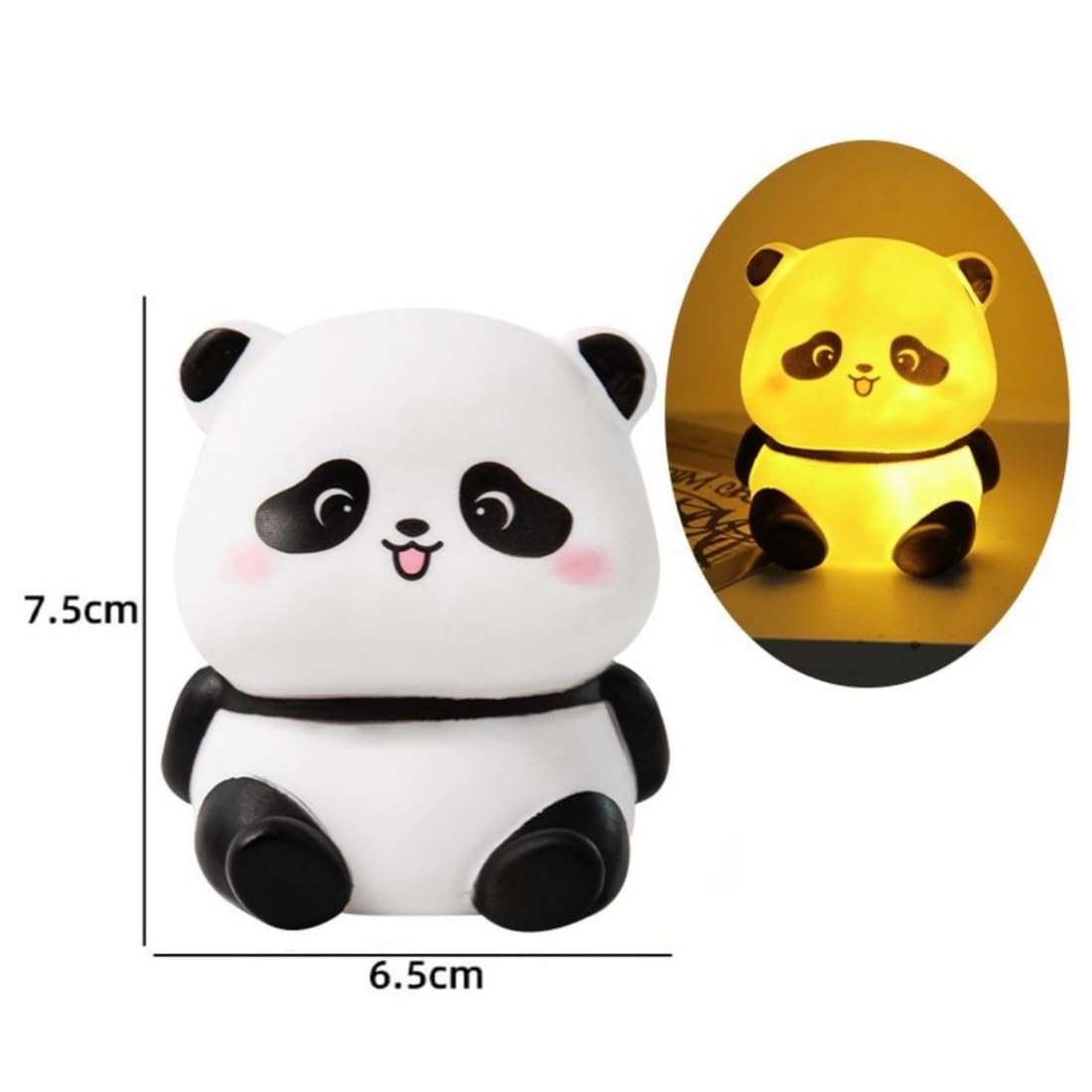 bloombec cute mini panda night light lamp | soft yellow led | adorable battery powered bedside lamp for kids, girls, boys & teens | perfect birthday, christmas & valentine gift bloombec cute mini panda night light lamp | soft yellow led | adorable battery powered bedside lamp for kids, girls, boys & teens | perfect birthday, christmas & valentine gift