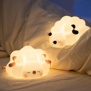 led night light for kids | 3 level dimmable soft silicone nursery lamp | touch control bedside light with 30 min timer for baby, toddler & breastfeeding moms 👶💡✨