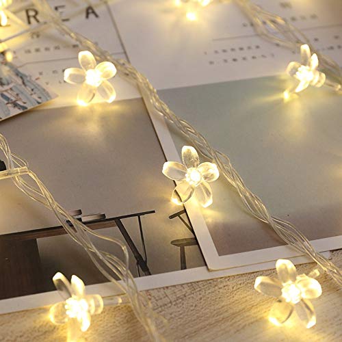 led blossom flower fairy string lights 🌸✨ | 10 meter warm white silicone lights for festivals, home décor & party decoration led blossom flower fairy string lights 🌸✨ | 10 meter warm white silicone lights for festivals, home décor & party decoration
