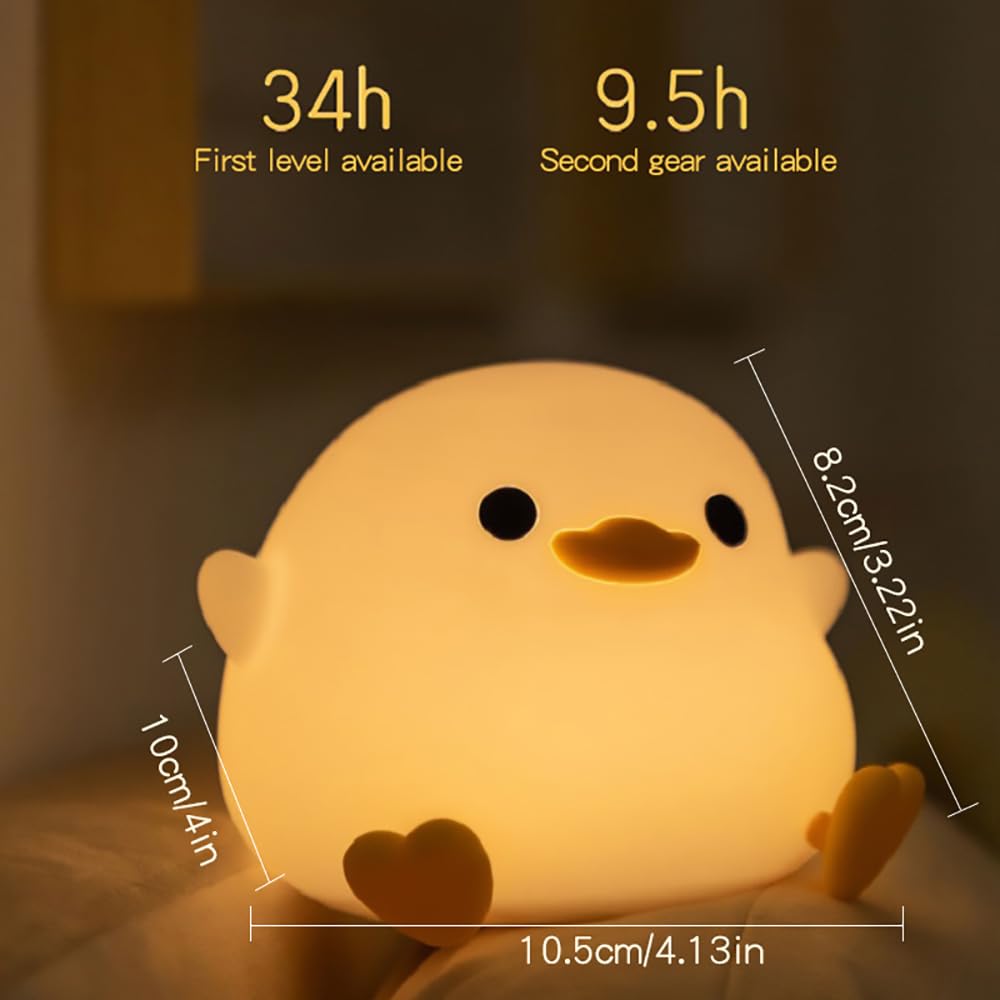 7 color changing silicone dodo duck lamp | rechargeable led night light | soft squeezable stress relief lamp for kids, nursery & baby bedroom decor ๐ฆ๐ก๐ 7 color changing silicone dodo duck lamp | rechargeable led night light | soft squeezable stress relief lamp for kids, nursery & baby bedroom decor ๐ฆ๐ก๐