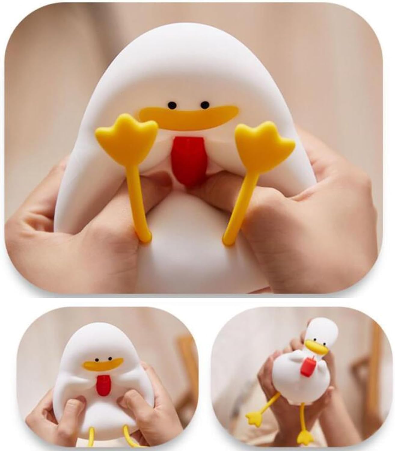 cute duck night light | rechargeable soft silicone sleep lamp | touch sensor & multicolor led | kids room decor nursery nightlight (vacation duck) cute duck night light | rechargeable soft silicone sleep lamp | touch sensor & multicolor led | kids room decor nursery nightlight (vacation duck)