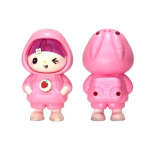 cute hello kitty pink keychain 🐱💖 | 4 inch expression changing cartoon bag charm | fun keyring for kids, teens & collectors