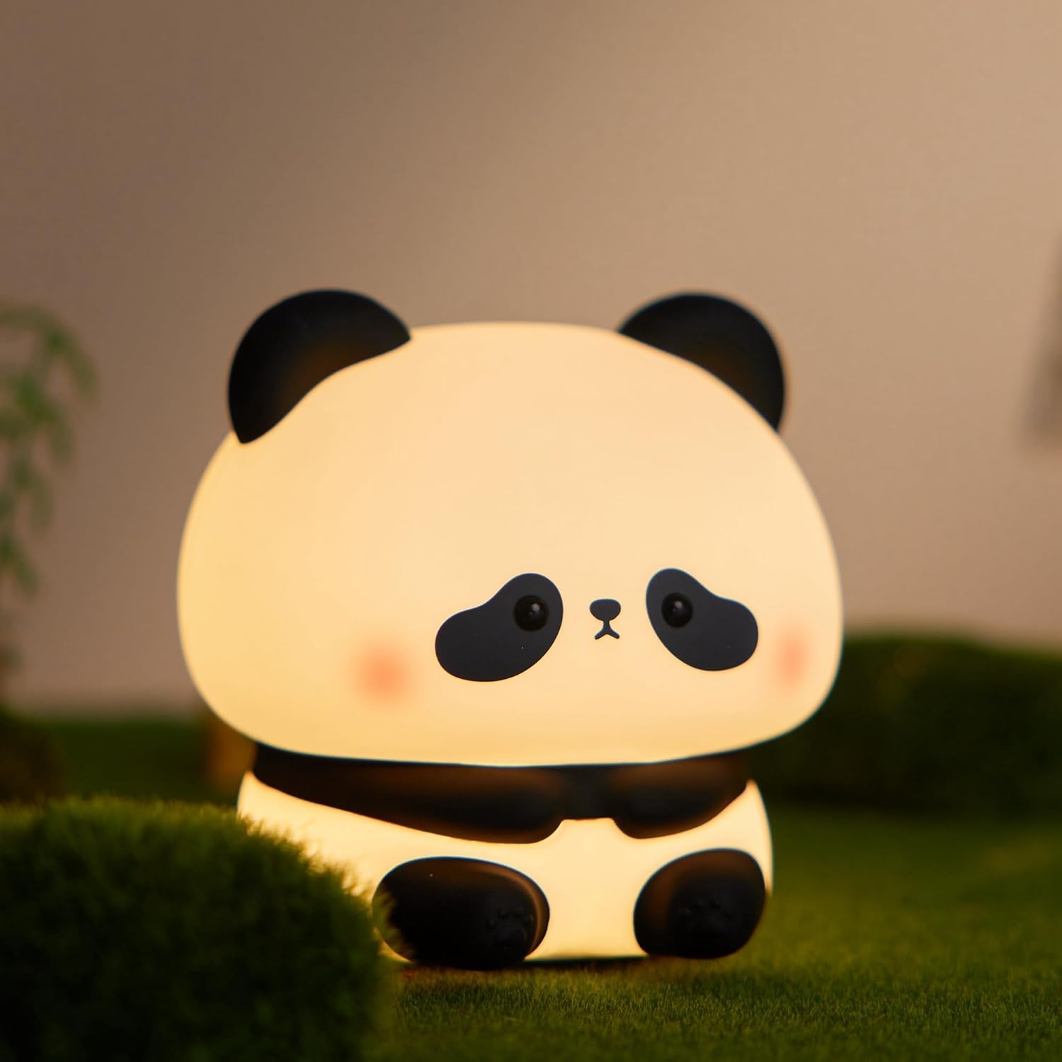 sitting panda silicone night lamp ๐ผ๐ก | 7 color changing led | soft bpa free silicone | rechargeable cute bedside night light for kids bedroom, nursery & study desk โจ sitting panda silicone night lamp ๐ผ๐ก | 7 color changing led | soft bpa free silicone | rechargeable cute bedside night light for kids bedroom, nursery & study desk โจ