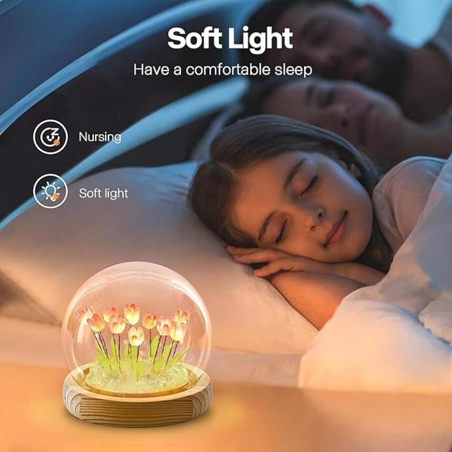 tulip night light π·β¨ | usb powered led decorative flower lamp | glass table lamp for bedroom, living room & gifting | home dΓ©cor blossom night light tulip night light π·β¨ | usb powered led decorative flower lamp | glass table lamp for bedroom, living room & gifting | home dΓ©cor blossom night light