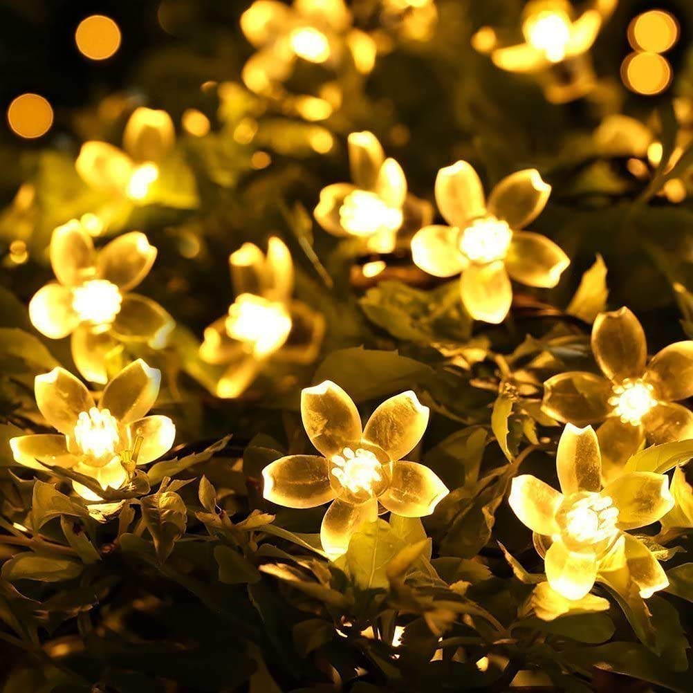 led blossom flower fairy string lights 🌸✨ | 10 meter warm white silicone lights for festivals, home décor & party decoration led blossom flower fairy string lights 🌸✨ | 10 meter warm white silicone lights for festivals, home décor & party decoration