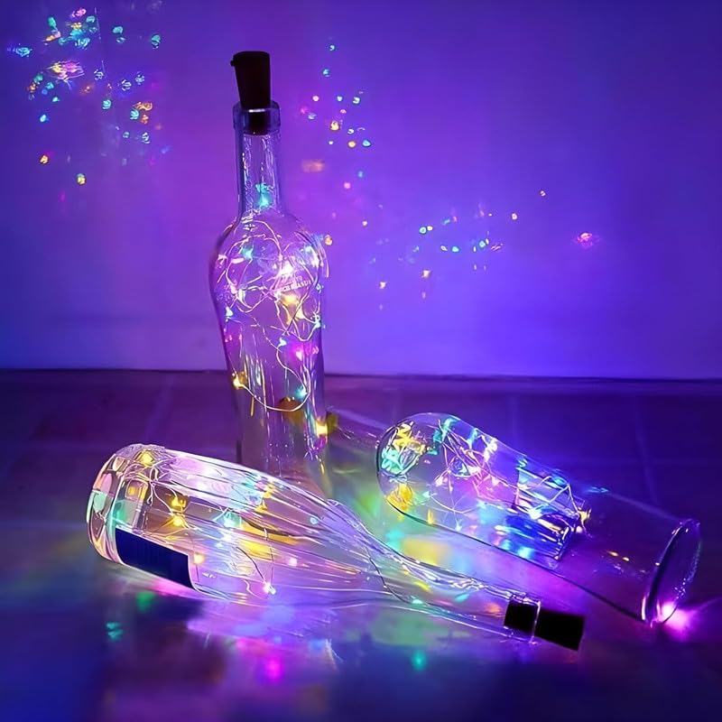 20 led 2 meter battery operated copper wire bottle cork lights | multicolor decorative string lights for home, festival, birthday & anniversary ๐๐ก๐ 20 led 2 meter battery operated copper wire bottle cork lights | multicolor decorative string lights for home, festival, birthday & anniversary ๐๐ก๐