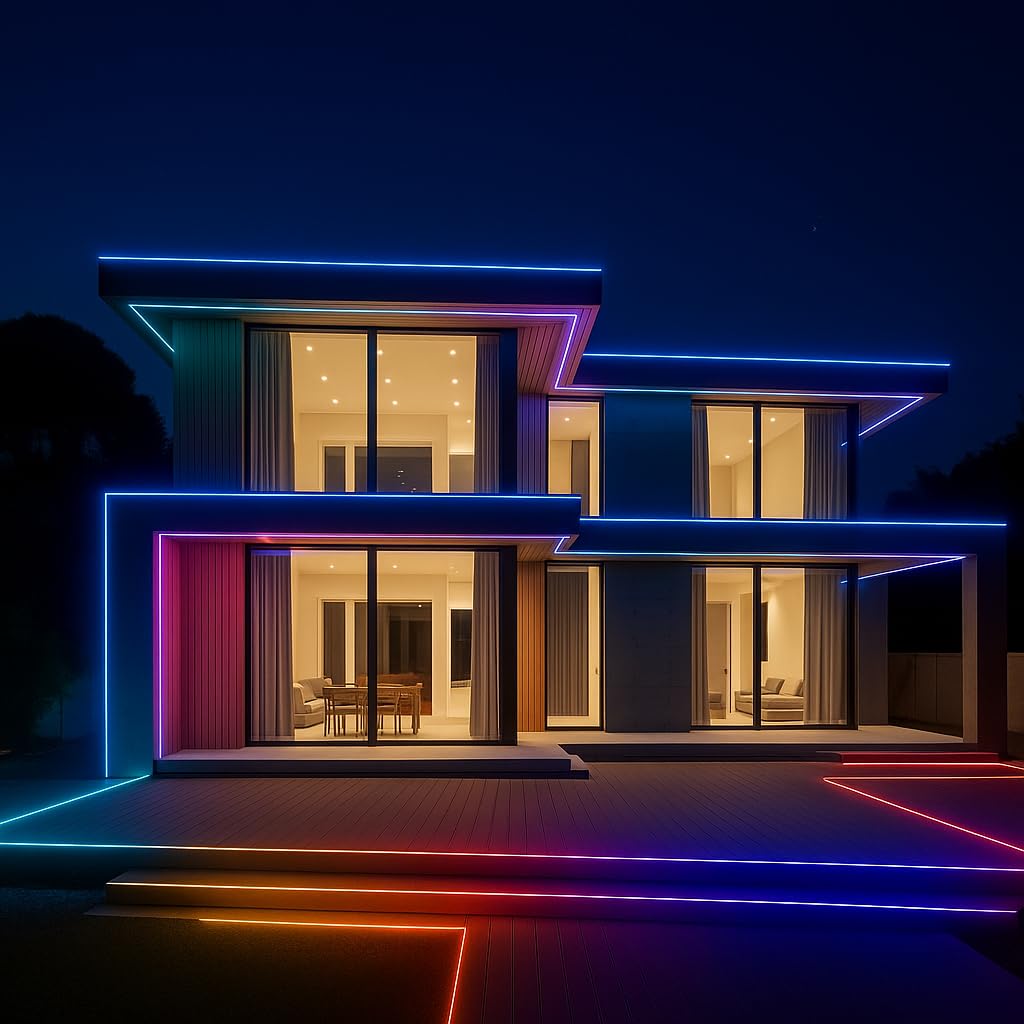 10 meter rope/pipe light 🌈 | multicolor led strip for home décor, diwali, festivals & party lighting | actual length 8m 10 meter rope/pipe light 🌈 | multicolor led strip for home décor, diwali, festivals & party lighting | actual length 8m