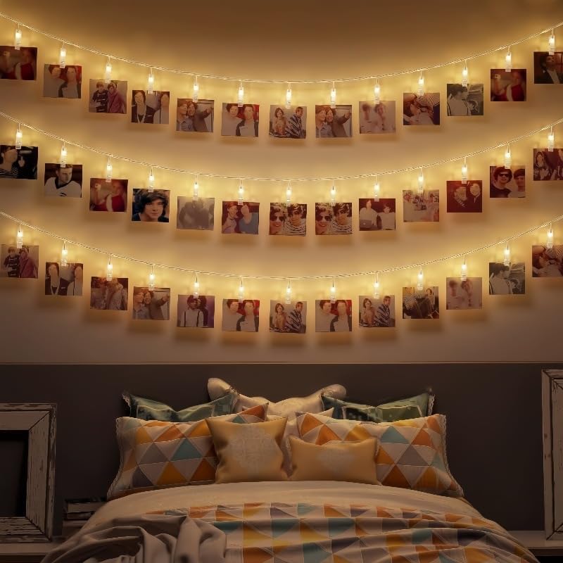 14 led photo clip decoration lights 📸 | indoor & outdoor room décor | anniversary, birthday, diwali, christmas & valentine gifts | bedroom photo display 14 led photo clip decoration lights 📸 | indoor & outdoor room décor | anniversary, birthday, diwali, christmas & valentine gifts | bedroom photo display