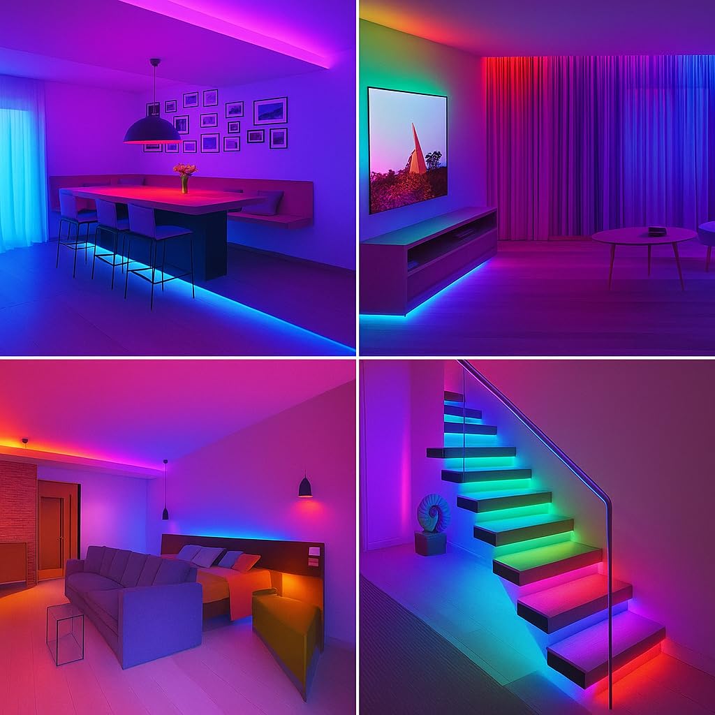 10 meter rope/pipe light 🌈 | multicolor led strip for home décor, diwali, festivals & party lighting | actual length 8m 10 meter rope/pipe light 🌈 | multicolor led strip for home décor, diwali, festivals & party lighting | actual length 8m