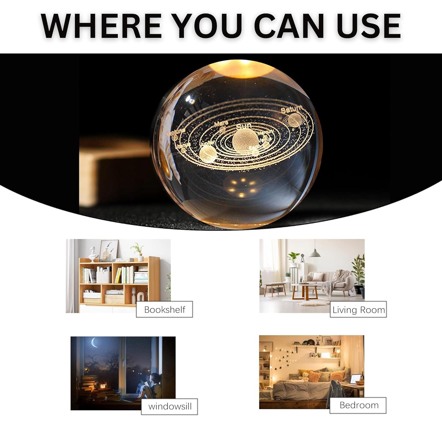 galaxy 3d crystal ball night light 🔮✨ | led usb wooden base lamp | cosmic engraved crystal sphere for kids, teens & home décor galaxy 3d crystal ball night light 🔮✨ | led usb wooden base lamp | cosmic engraved crystal sphere for kids, teens & home décor