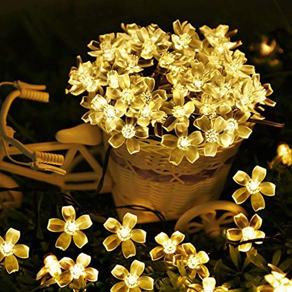 led blossom flower fairy string lights 🌸✨ | 10 meter warm white silicone lights for festivals, home décor & party decoration led blossom flower fairy string lights 🌸✨ | 10 meter warm white silicone lights for festivals, home décor & party decoration