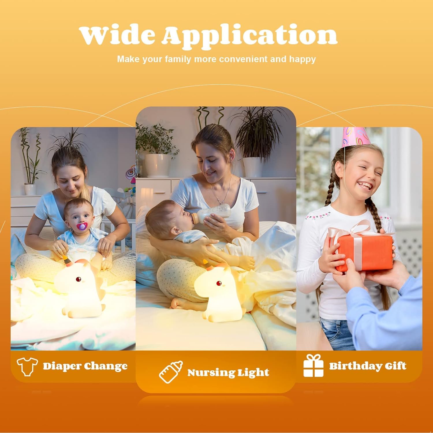 rechargeable baby unicorn silicone night lamp | touch sensor 7 color led light | cute nursery bedside lamp for kids, babies & toddlers ๐ฆ๐ก๐ rechargeable baby unicorn silicone night lamp | touch sensor 7 color led light | cute nursery bedside lamp for kids, babies & toddlers ๐ฆ๐ก๐