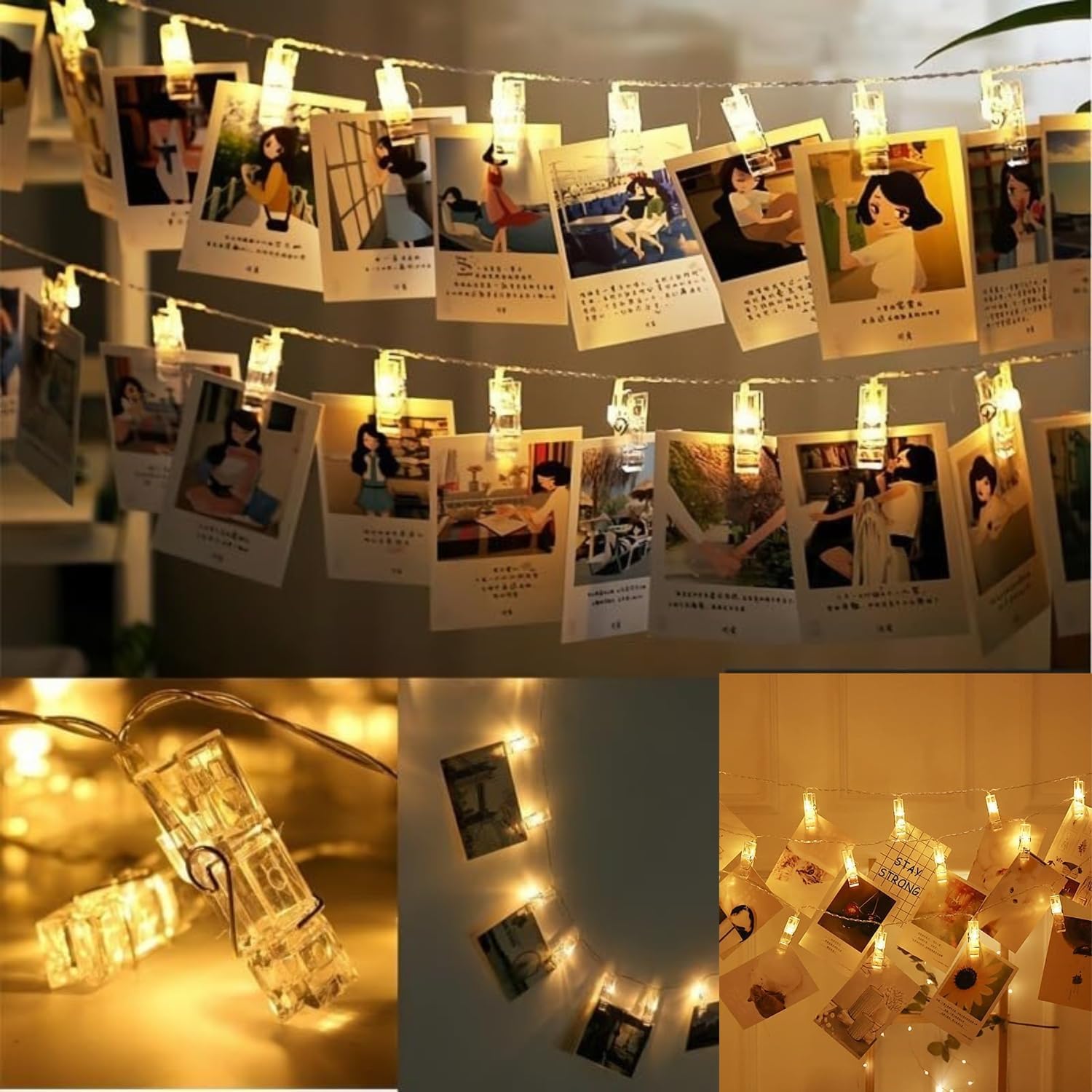 14 led photo clip decoration lights 📸 | indoor & outdoor room décor | anniversary, birthday, diwali, christmas & valentine gifts | bedroom photo display 14 led photo clip decoration lights 📸 | indoor & outdoor room décor | anniversary, birthday, diwali, christmas & valentine gifts | bedroom photo display