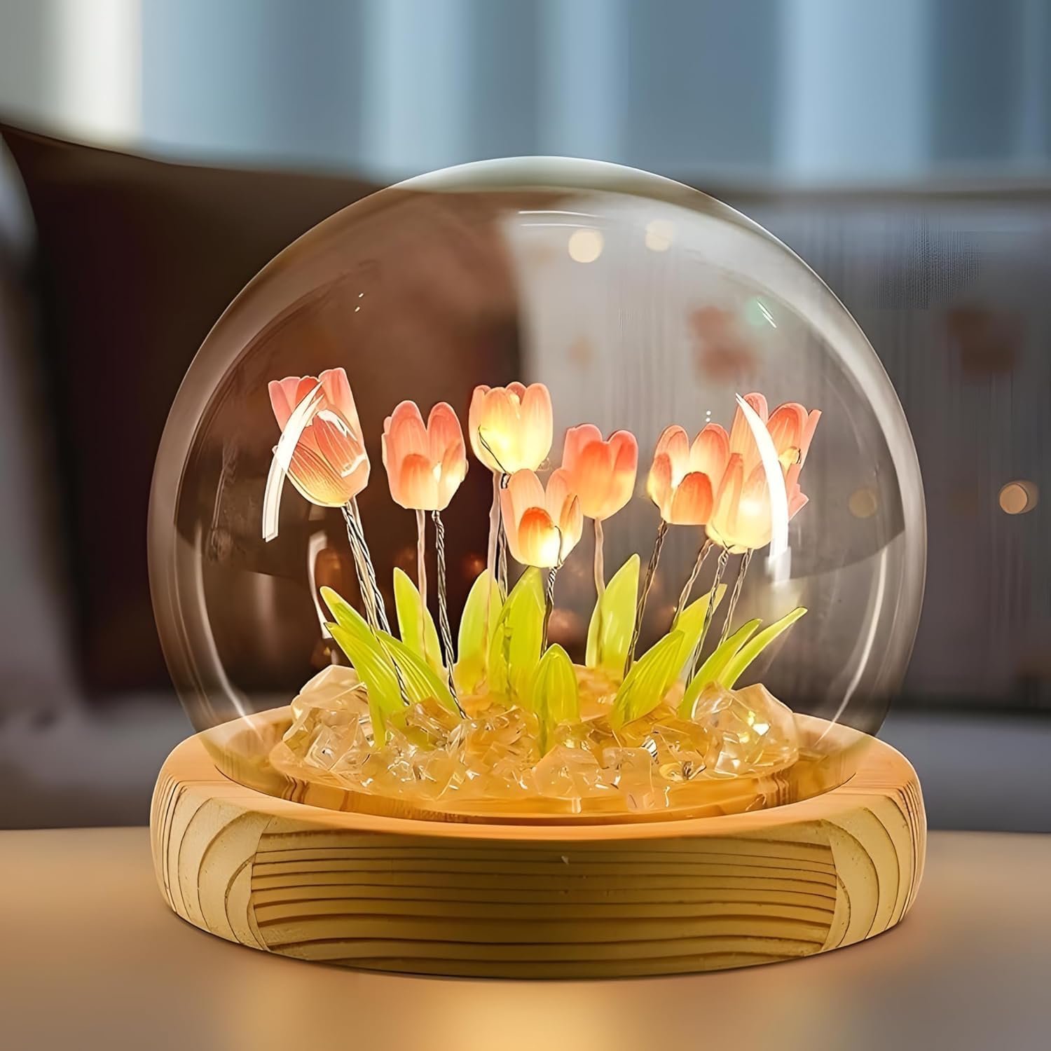 tulip night light π·β¨ | usb powered led decorative flower lamp | glass table lamp for bedroom, living room & gifting | home dΓ©cor blossom night light tulip night light π·β¨ | usb powered led decorative flower lamp | glass table lamp for bedroom, living room & gifting | home dΓ©cor blossom night light