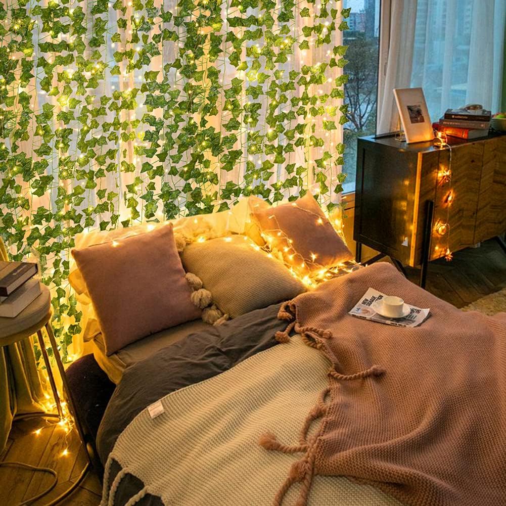 7 feet enchanting money plant home décor string light | 30 led warm white vine garland | battery powered copper lights for indoor & outdoor 🌿💡✨ 7 feet enchanting money plant home décor string light | 30 led warm white vine garland | battery powered copper lights for indoor & outdoor 🌿💡✨