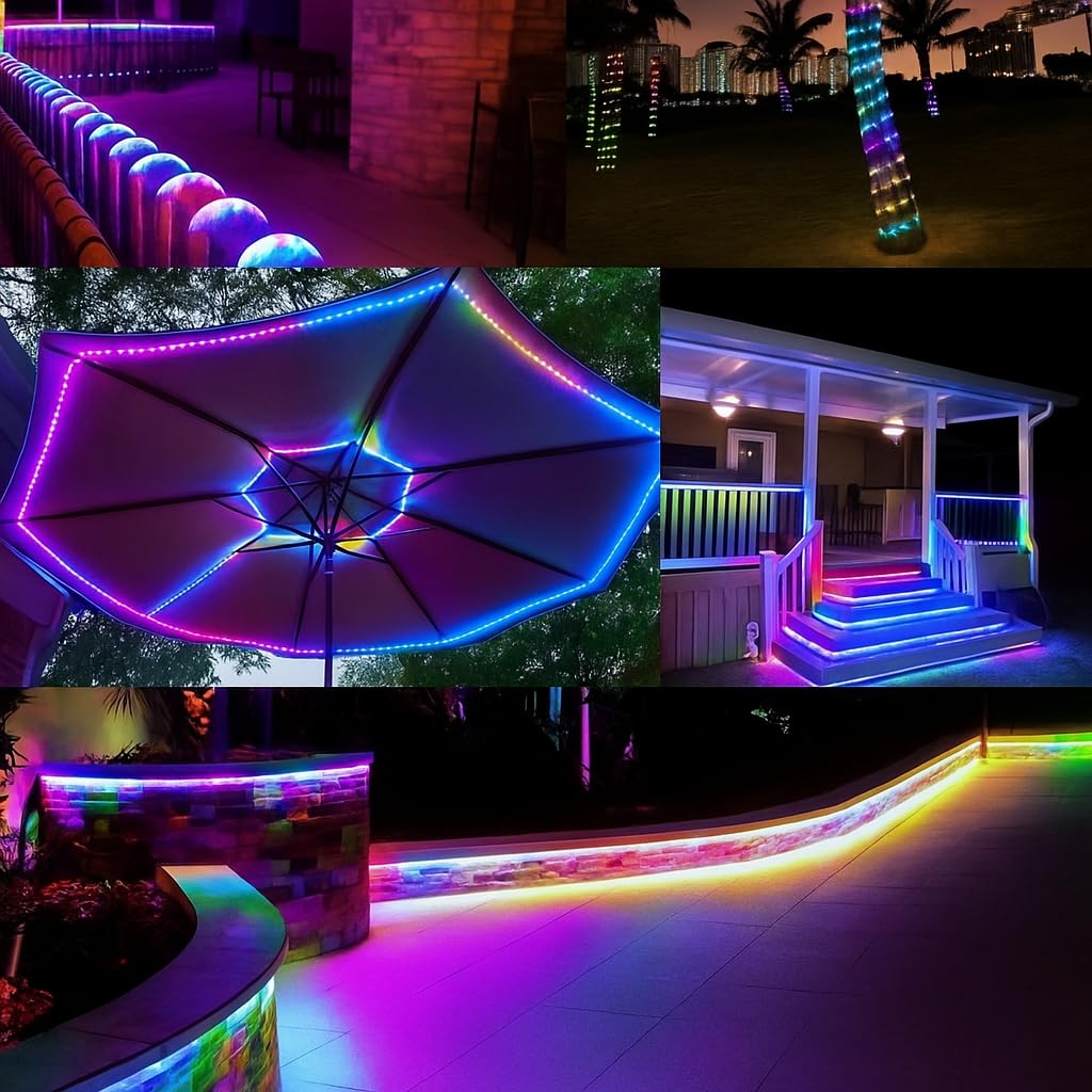 10 meter rope/pipe light 🌈 | multicolor led strip for home décor, diwali, festivals & party lighting | actual length 8m 10 meter rope/pipe light 🌈 | multicolor led strip for home décor, diwali, festivals & party lighting | actual length 8m