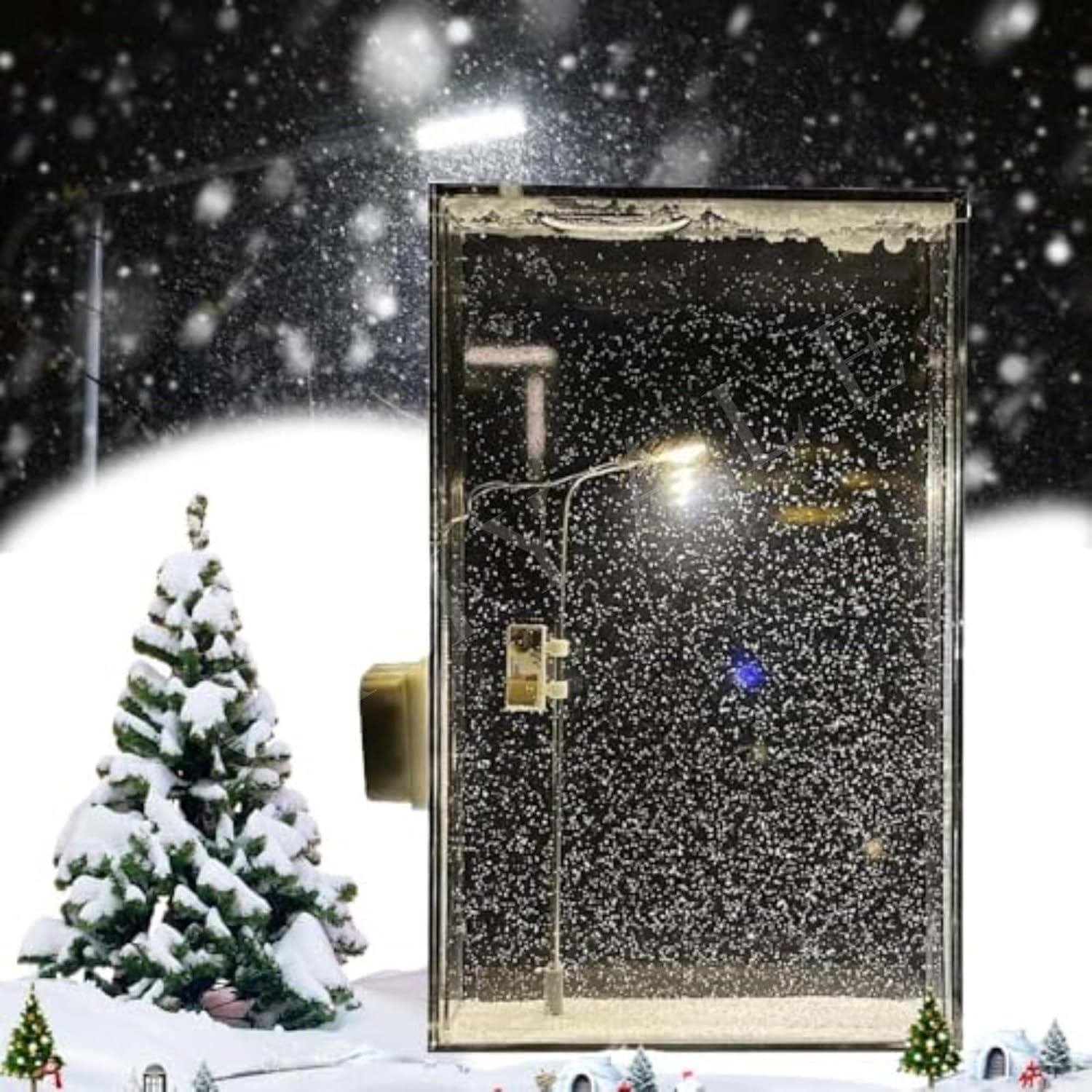snowfall lamp ❄️ diy snow scenery night light | snowflake design | handmade christmas winter decor | battery powered snow globe lamp for kids & home decoration | diy kit included snowfall lamp ❄️ diy snow scenery night light | snowflake design | handmade christmas winter decor | battery powered snow globe lamp for kids & home decoration | diy kit included