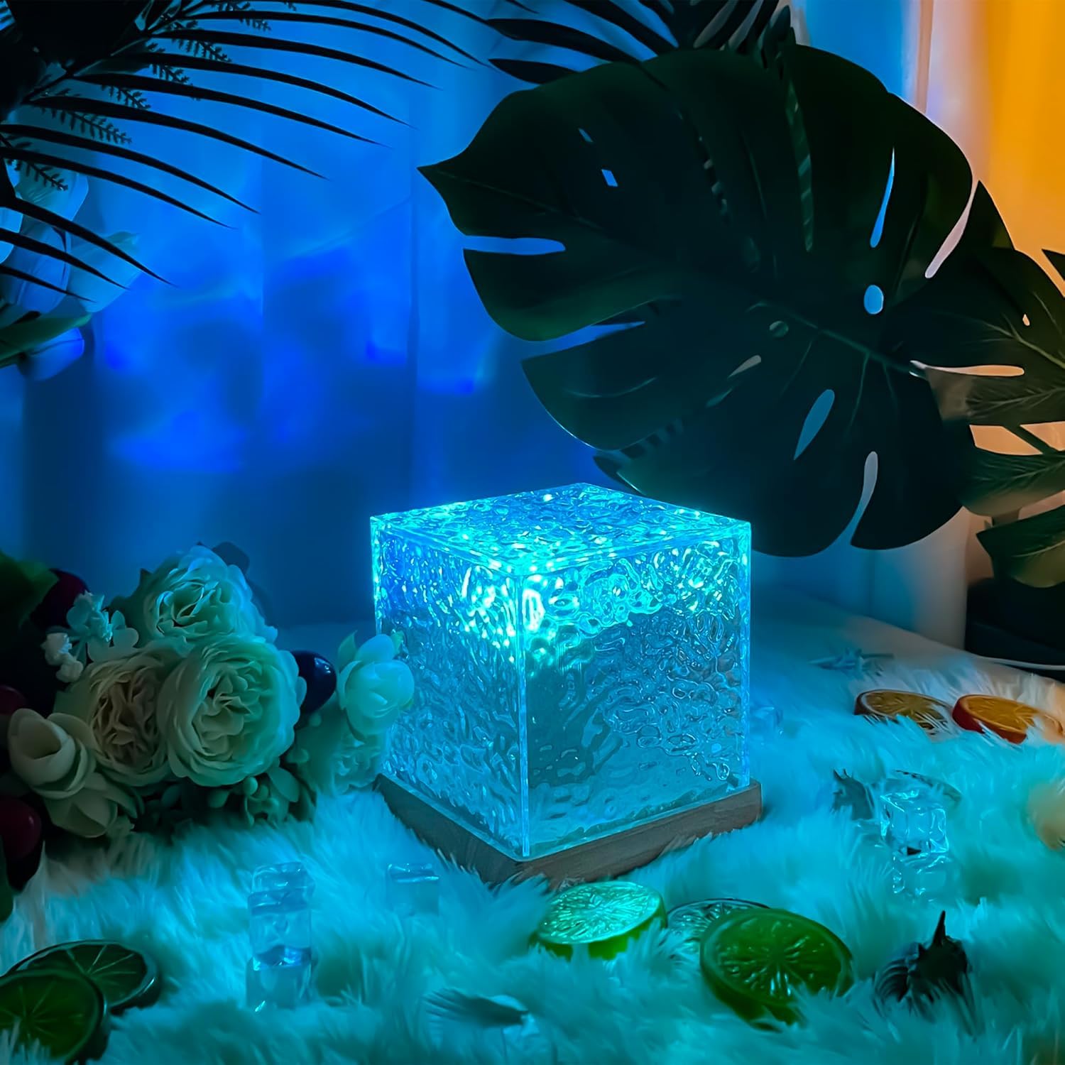 ocean wave projector light ๐โจ | 3d water wave led night lamp | 16 mode ambient crystal projection light | romantic bedside lamp for bedroom & home dรฉcor ocean wave projector light ๐โจ | 3d water wave led night lamp | 16 mode ambient crystal projection light | romantic bedside lamp for bedroom & home dรฉcor