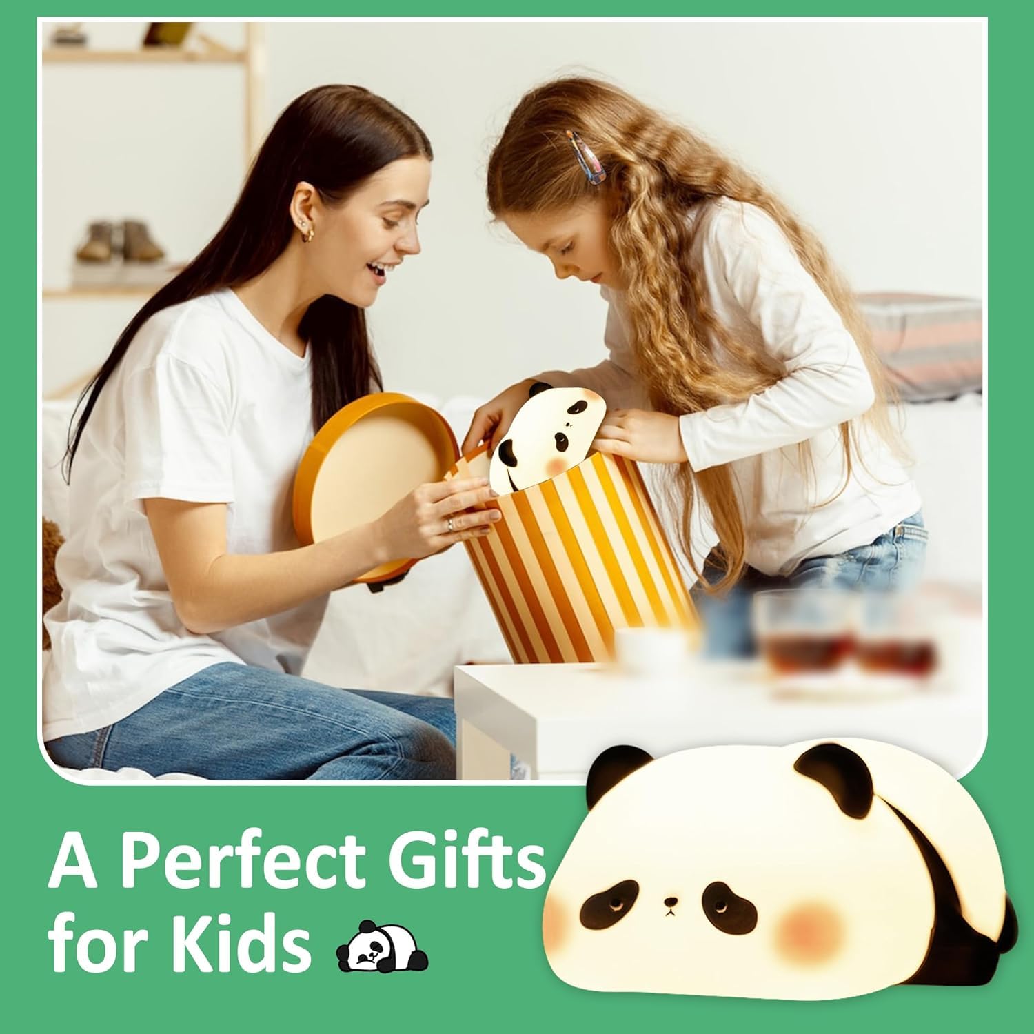 sleeping lazy panda night light for kids | cute touch led silicone nursery lamp | rechargeable bedside lamp for baby room, breastfeeding & bedroom decor | perfect gift for boys & girls ๐ผ๐ก๐ค sleeping lazy panda night light for kids | cute touch led silicone nursery lamp | rechargeable bedside lamp for baby room, breastfeeding & bedroom decor | perfect gift for boys & girls ๐ผ๐ก๐ค