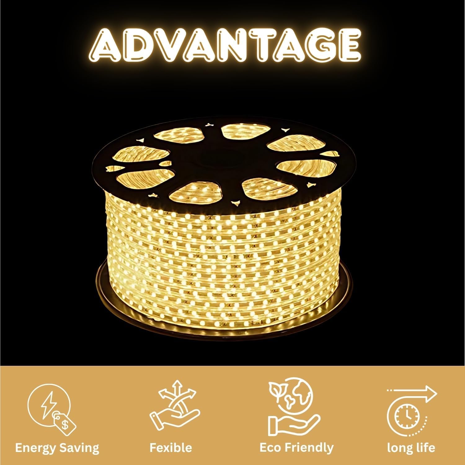 3 meter led strip lights 💡✨ | energy saving waterproof led rope light for room, false ceiling, home décor, diwali & festive lighting (warm white) 3 meter led strip lights 💡✨ | energy saving waterproof led rope light for room, false ceiling, home décor, diwali & festive lighting (warm white)