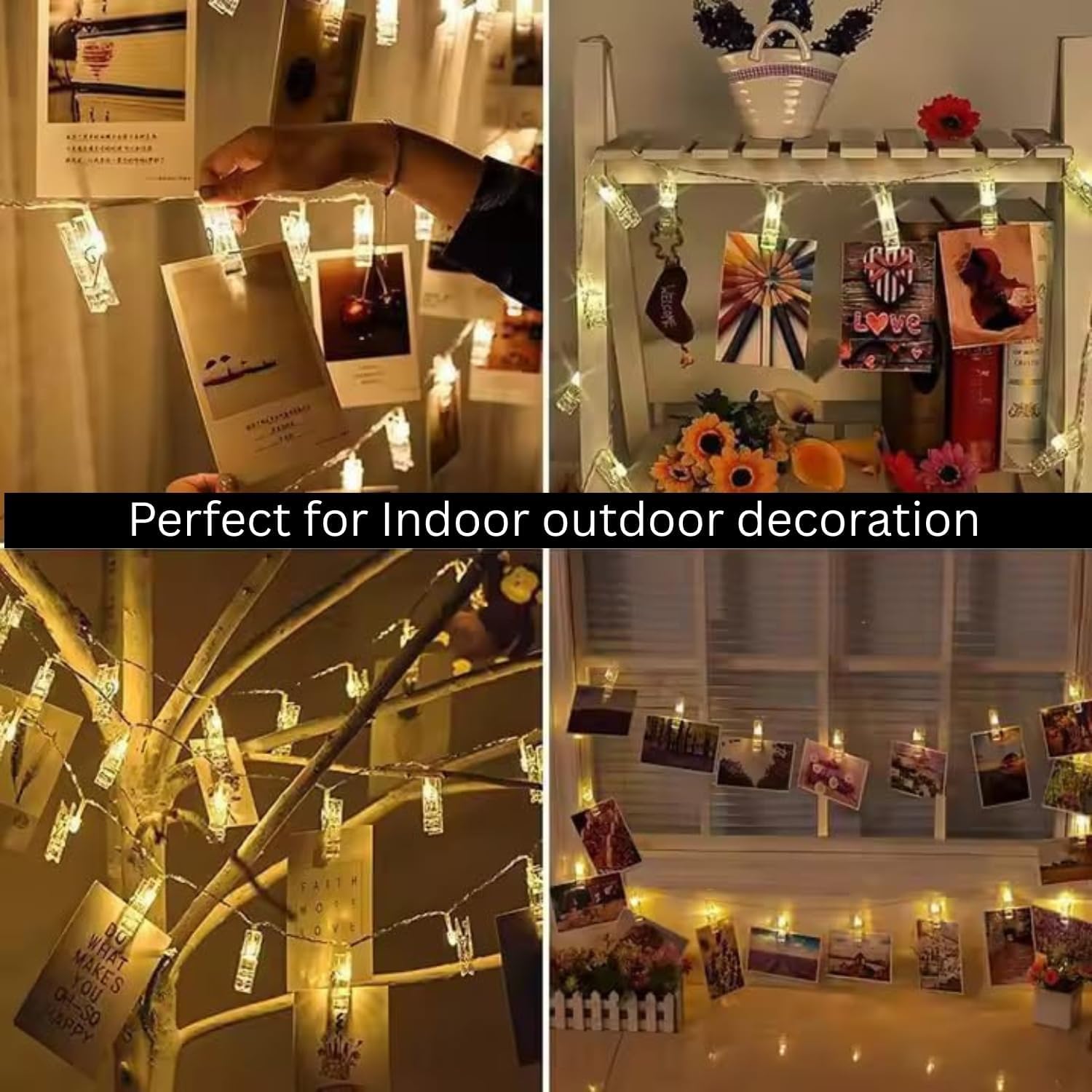 14 led photo clip decoration lights 📸 | indoor & outdoor room décor | anniversary, birthday, diwali, christmas & valentine gifts | bedroom photo display 14 led photo clip decoration lights 📸 | indoor & outdoor room décor | anniversary, birthday, diwali, christmas & valentine gifts | bedroom photo display