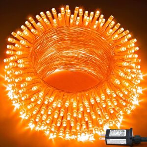 orange rice lights 42 led 💡✨ | 12 meter power pixel fairy string lights | indoor & outdoor decoration for diwali, christmas, weddings, birthday parties & home décor (orange, pack of 1)
