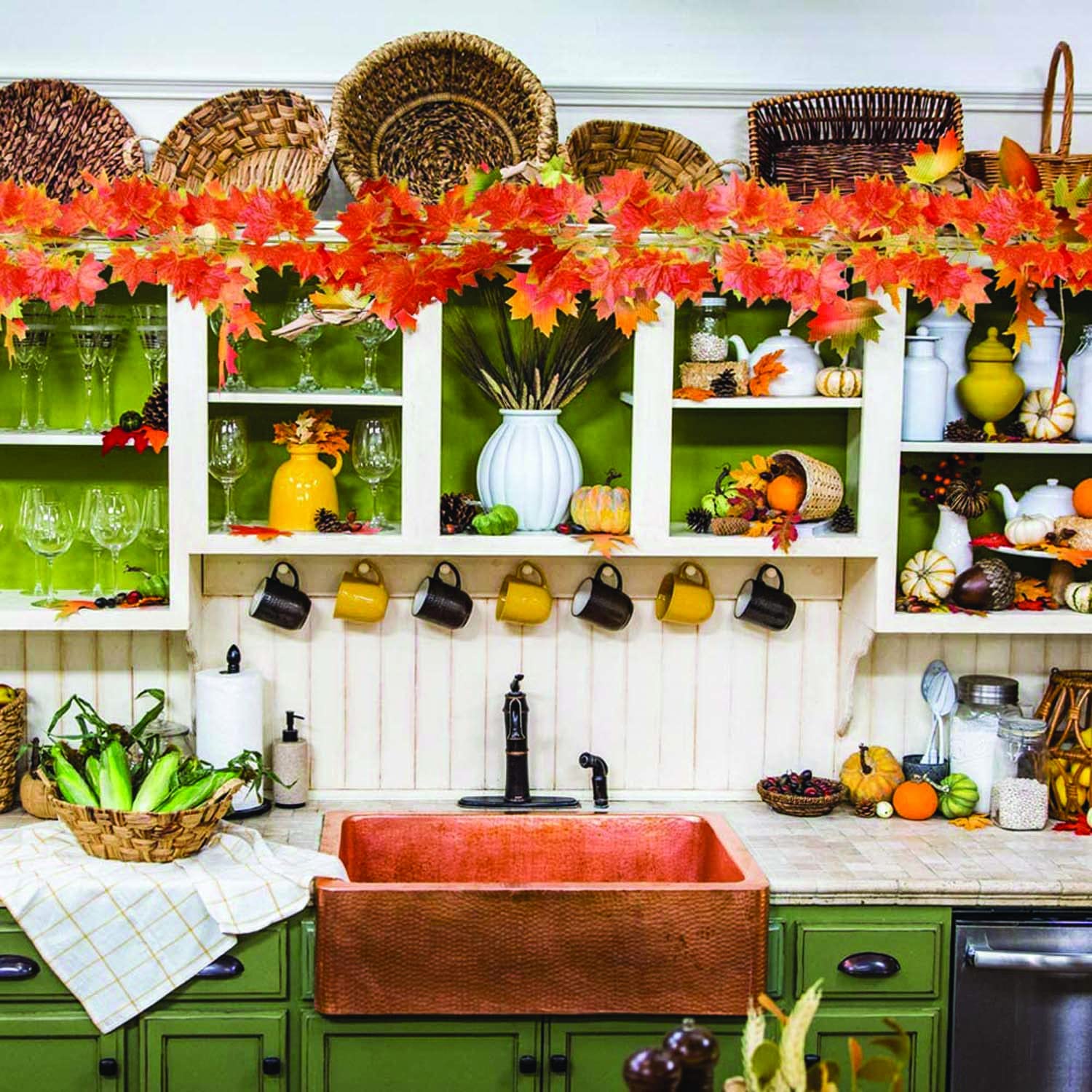 artificial maple vines with 100 led usb string lights | pack of 4 maple leaf vines (7 ft each, total 28 ft) 🍁💡 | 10 m fairy lights for wall, room, window, party & festival décor artificial maple vines with 100 led usb string lights | pack of 4 maple leaf vines (7 ft each, total 28 ft) 🍁💡 | 10 m fairy lights for wall, room, window, party & festival décor