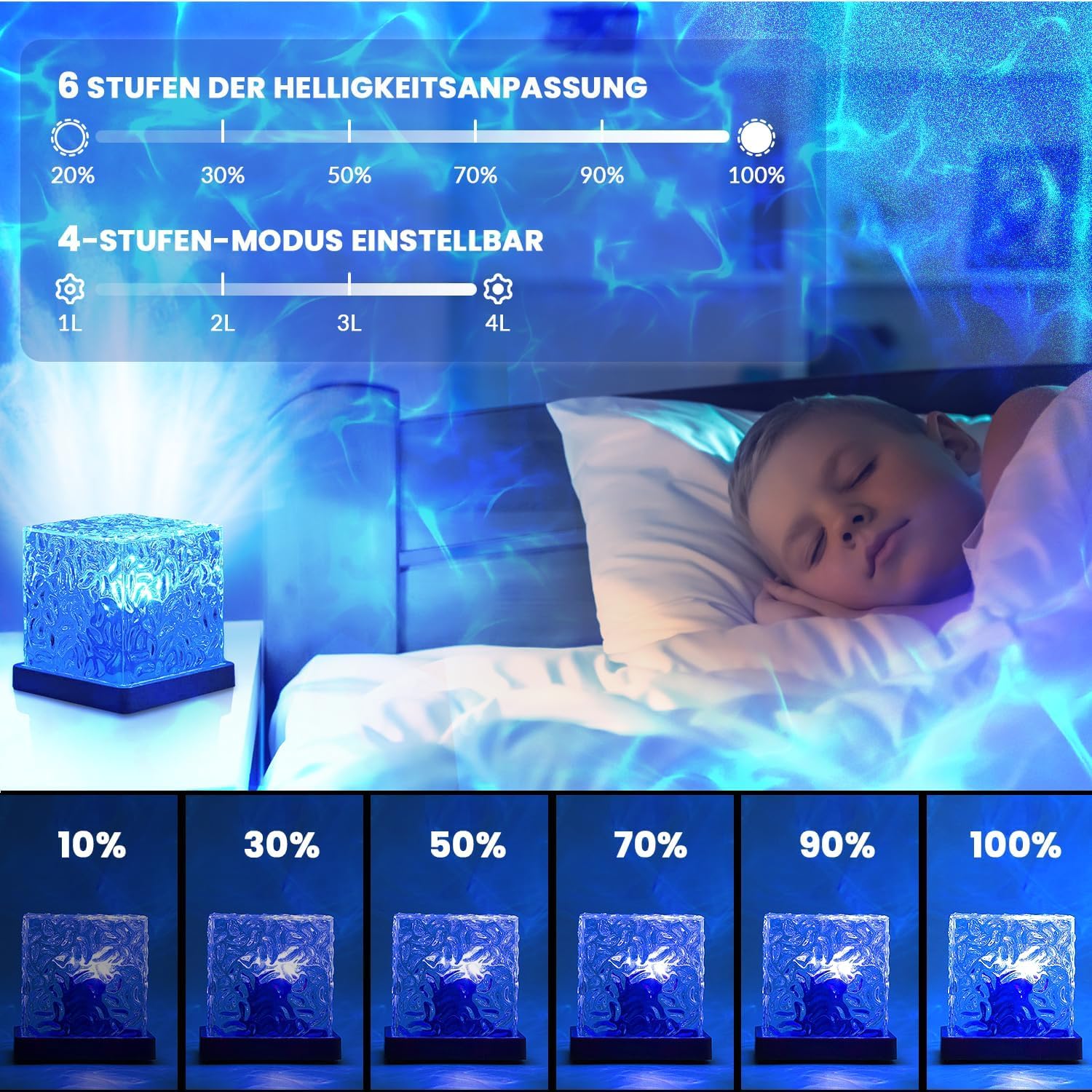 ocean wave projector light ๐โจ | 3d water wave led night lamp | 16 mode ambient crystal projection light | romantic bedside lamp for bedroom & home dรฉcor ocean wave projector light ๐โจ | 3d water wave led night lamp | 16 mode ambient crystal projection light | romantic bedside lamp for bedroom & home dรฉcor