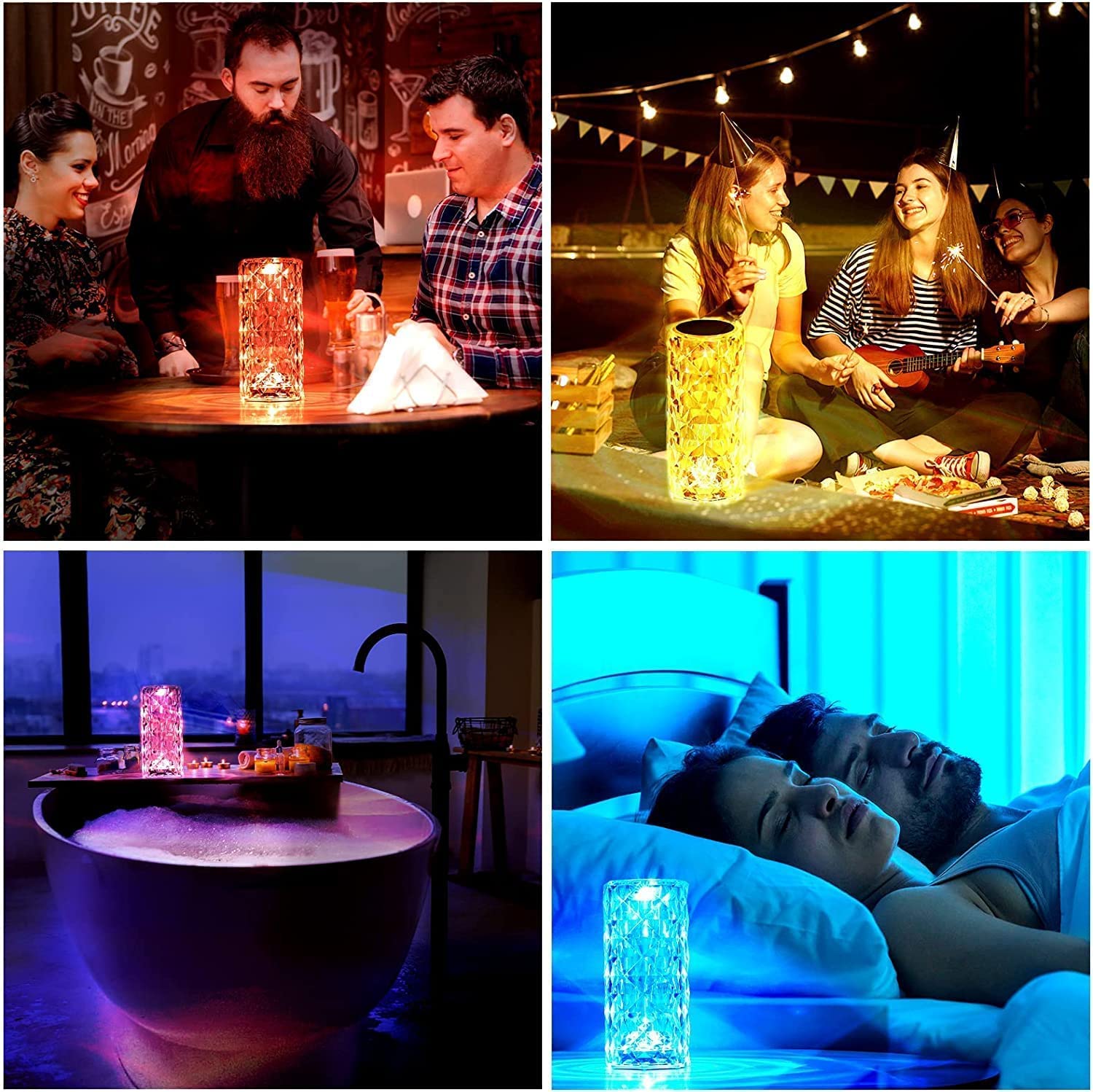 16 color rose diamond touch lamp ๐๐โจ | usb rechargeable crystal table lamp with remote | touch sensor led night light for bedroom, living room & decor 16 color rose diamond touch lamp ๐๐โจ | usb rechargeable crystal table lamp with remote | touch sensor led night light for bedroom, living room & decor