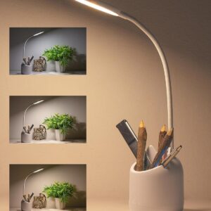 physics wallah rechargeable study table lamp 008 💡📚 | 3 color led desk lamp for students | flexible gooseneck, touch control, pen holder & mobile stand | perfect for reading, night study & office