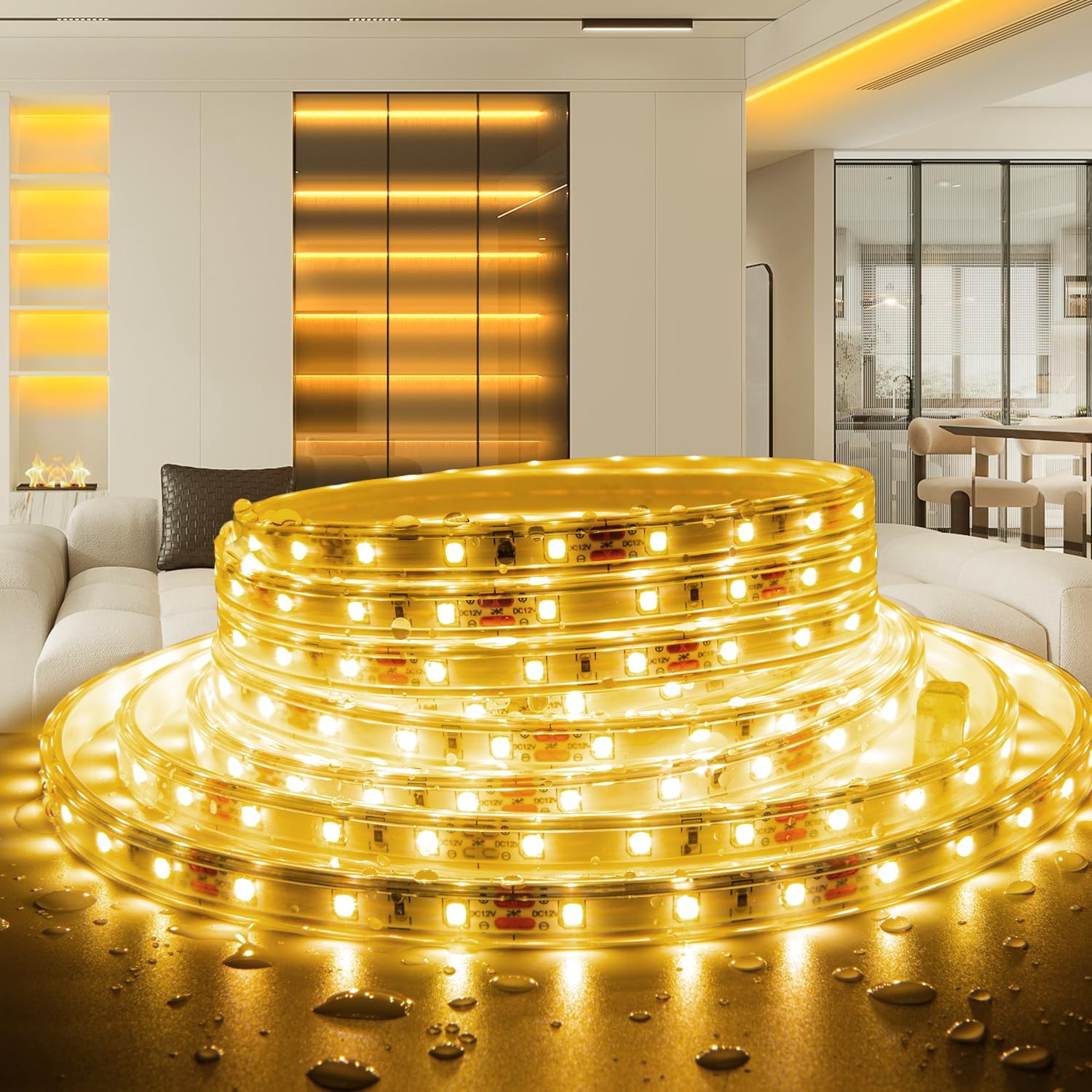 3 meter led strip lights 💡✨ | energy saving waterproof led rope light for room, false ceiling, home décor, diwali & festive lighting (warm white) 3 meter led strip lights 💡✨ | energy saving waterproof led rope light for room, false ceiling, home décor, diwali & festive lighting (warm white)