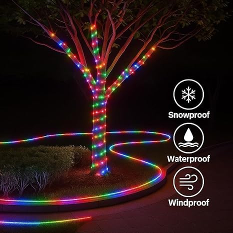 10 meter rope/pipe light 🌈 | multicolor led strip for home décor, diwali, festivals & party lighting | actual length 8m 10 meter rope/pipe light 🌈 | multicolor led strip for home décor, diwali, festivals & party lighting | actual length 8m
